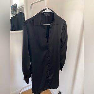 ASOS black silk dress